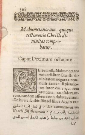 Caput Decimum octauum.