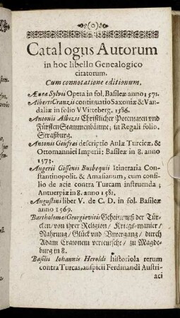 Catalogus Autorum in hoc libello citatorum