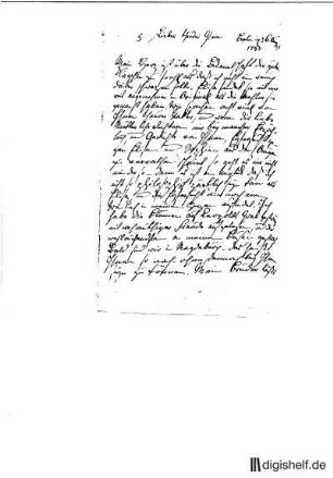 5: Brief von Sophie Becker an Johann Wilhelm Ludwig Gleim