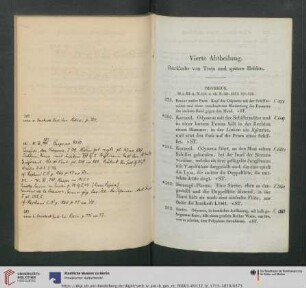 Vierte Abtheilung. Rückkehr von Troja und spätere Helden