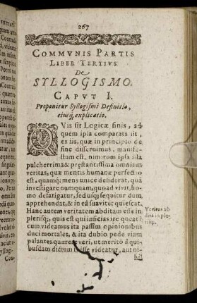 Liber Tertius De Syllogismo.