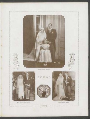 Bodas : [Fotografías de] Boda Taranco-Zumarán [y] Boda Arocena Folle-Ferber [y] Boda Forteza-Hughes