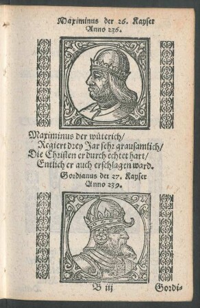 Gordianus der 27. Kayser Anno 239.