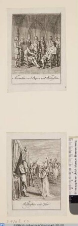 Unten: Wallenstein und Seni