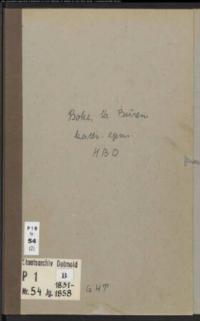 Kirchenbuchduplikat der katholischen Gemeinde Boke, Kreis Büren (GHT 1815-1830). (Gemeinde: Katholische Gemeinde Boke, Kreis Büren)