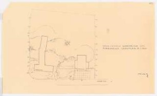 Gartenanlage Evangelische Volksschule am Nordring, Heiligenhaus: Turnhalle: Lageplan 1:500