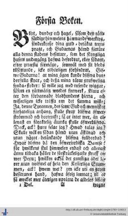 Första Boken.