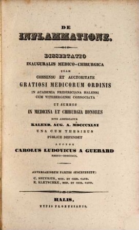 De inflammatione