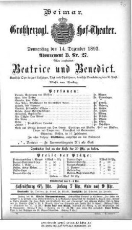 Beatrice und Benedict