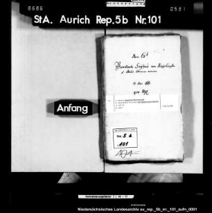 Ursprünglicher Gläubiger: Pastor Remetius Waterhusius Gläubiger im Jahre 1744: Verwitwete Freifrau von Knyphausen-Jennelt Höhe des Kredits bzw. der Schuld: 400 Reichstaler Jahr der Aufnahme des Kredits bzw. Jahr des Entstehens der Schuld: 1661