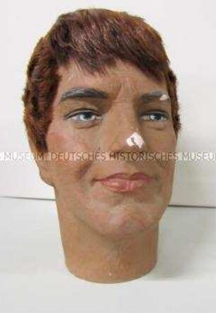Kopf für Figurine eines Mannes, Schaufensterfigurine