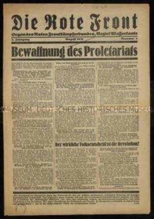 Die Rote Front. 8. Jahrgang 1931