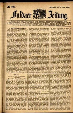 Ausgabe vom Mittwoch, den 03. Mai 1882.