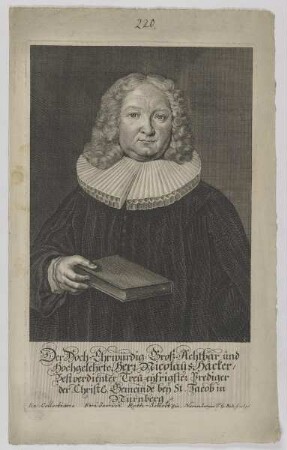 Bildnis des Nicolaus Häcker