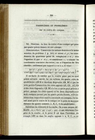 Théorèmes et problèmes.