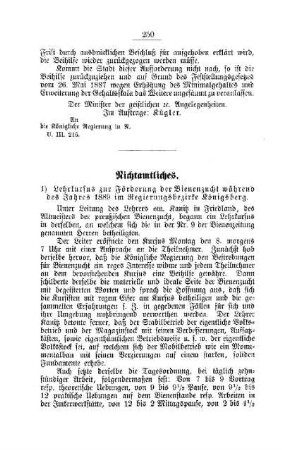 Lehrkursus zur Förderung der Bienenzucht während des Jahres 1889 im Regierungsbezirke Königsberg : [Nichtamtliches]