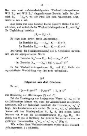 § 6. Polynome aus drei Gliedern.