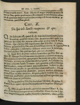 Cap. X. De Spiritus Sancti receptione & operatione.