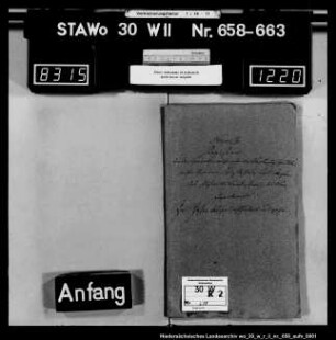 Zivilstandsregister Salzdahlum (östl. Kanton Wolfenbüttel)