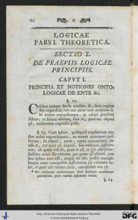 Logica Pars I. Theoretica.