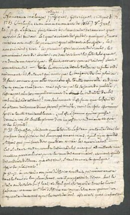 Nouveaux Melanges Philosophiques, Historiques, Critiques, etc., Troisieme Partie., Genf 1765.