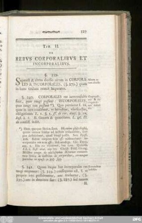 Tit. II. De Rebus Corporalibus Et Incorporalibus.