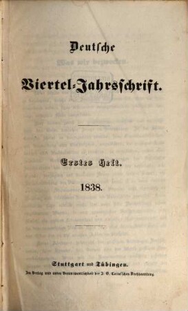 Deutsche Vierteljahrs-Schrift. 1838,1/2