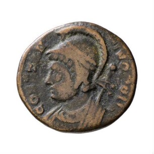 Münze, Follis, Aes 4, 330 - 331 n. Chr.?