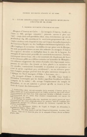 II. - Étude chronologique des monuments musulmana d'Égypte et de Syrie