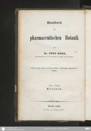 1: Botanik