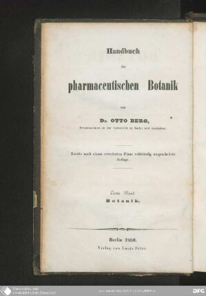 1: Botanik