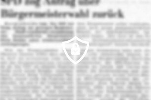 SPD zog Antrag über Bürgermeisterwahl zurück