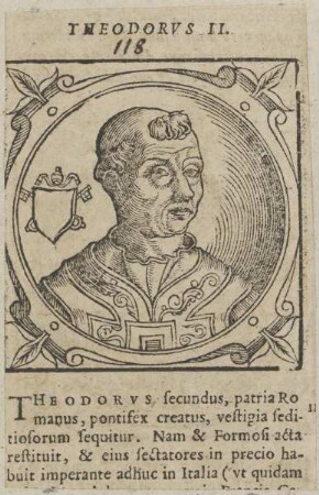 Bildnis von Papst Theodorus II.