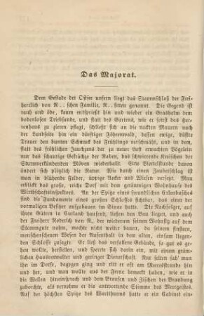 Das Majorat