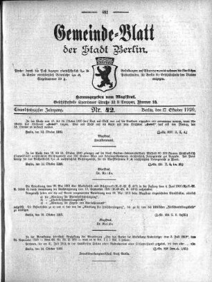 1920,42: Nr. 42, 17. Oktober 1920