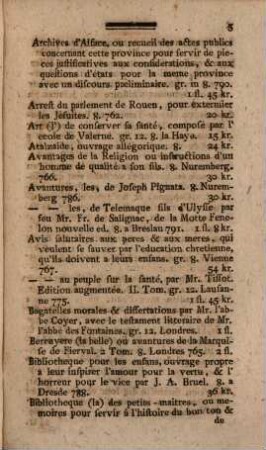 Catalogue des livres français, italiens et anglais chez Jos. Lindauer