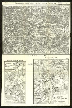 Skizze 4. Gefecht bei Monceau am 28.8.1914.