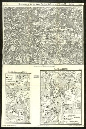 Skizze 4. Gefecht bei Monceau am 28.8.1914.