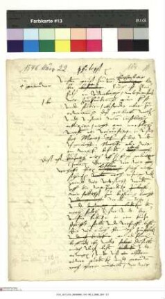 Akten des Landgrafen Philipp sowie des Statthalters und der Räte zu Kassel: Briefwechsel mit Philipp Melanchthon, auch gemeinsam mit Martin Luther, Martin Bucer, Daniel Greser, Erhard Schnepf und den Räten zu Schmalkalden, Statthalter Siegmund v. Boineburg und Georg Nußpicker. - Dabei: Instruktionen, Memorial, Gutachten, Übersetzungen aus dem Lateinischen. Schreiben des Landgrafen an Daniel Greser (30. August 1547)