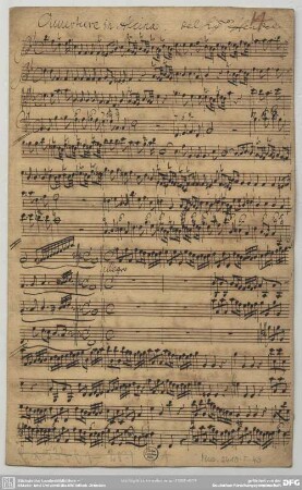 Alcina. Excerpts - Mus.2410-F-43 : strings, bc; HWV 34