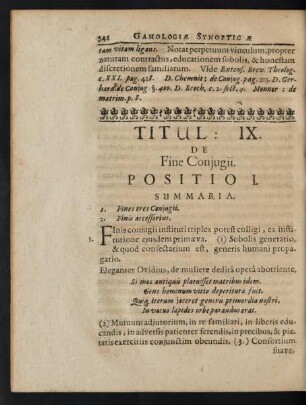 Titul. IX. De Fine Coniugii