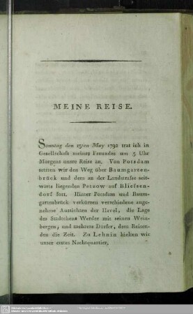 Meine Reise