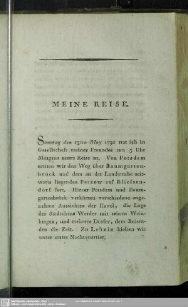 Meine Reise