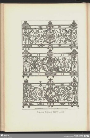 Stiegen-, Balkon-, und Thürgitter, Schlossbleche, Schlüsselgriffe u. dgl.