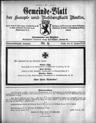 1916,4: Nr. 4, 23. Januar 1916
