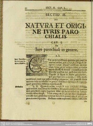 Sectio II. De Natura Et Origine Iuris Parochialis