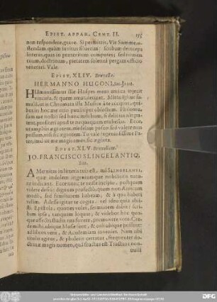 Epist. XLIV. Bruxellae. Hermanno Hugoni, Soc. Iesu.