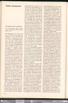 Ein neues Buch über das Bauhaus : Notiert und glossiert