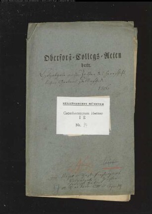 Holzabgabe an den Pächter des herrschaftl. Gartens zu Meschede
