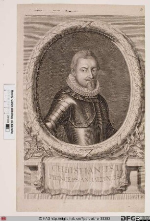 Bildnis Christian I., Fürst zu Anhalt-Bernburg (reg. 1586-1630)